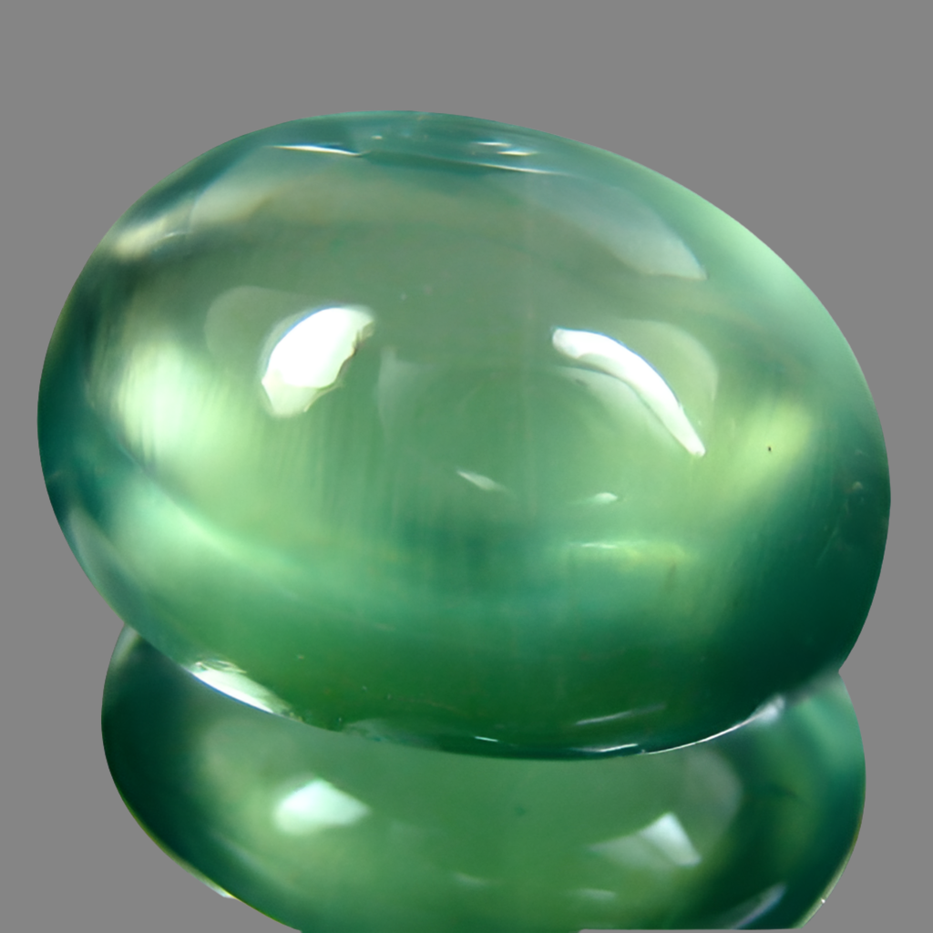 Exceptions 11 ct.  Prehnite in size and color. Top cabochon. 