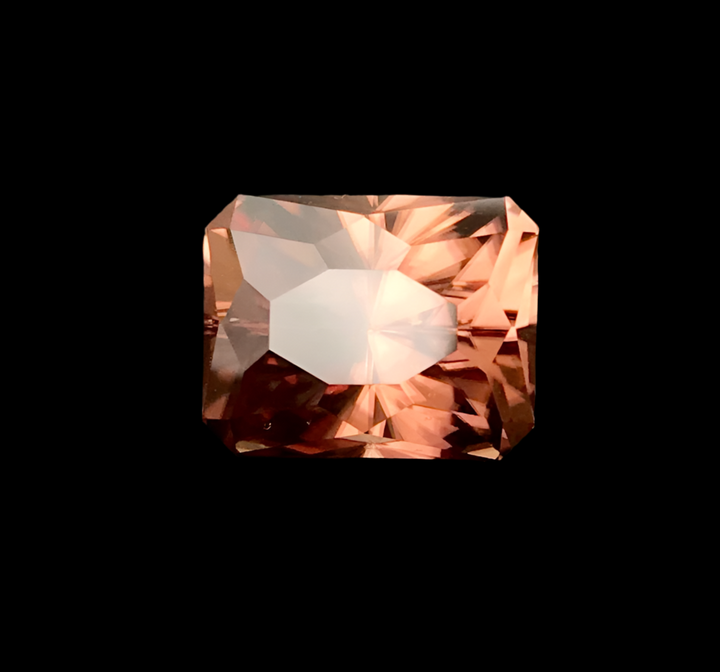 8.83 Carat John Dyer cut and micro monogrammed true Sherry Zircon with award winning Regal Radiant cut. Engagement gem. 