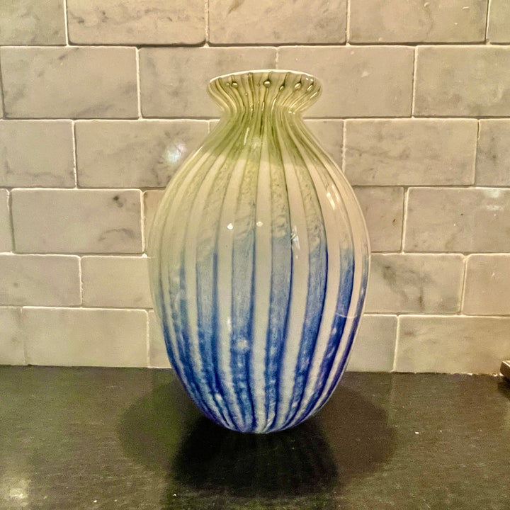 Venetian Art Glass Vase Vintage