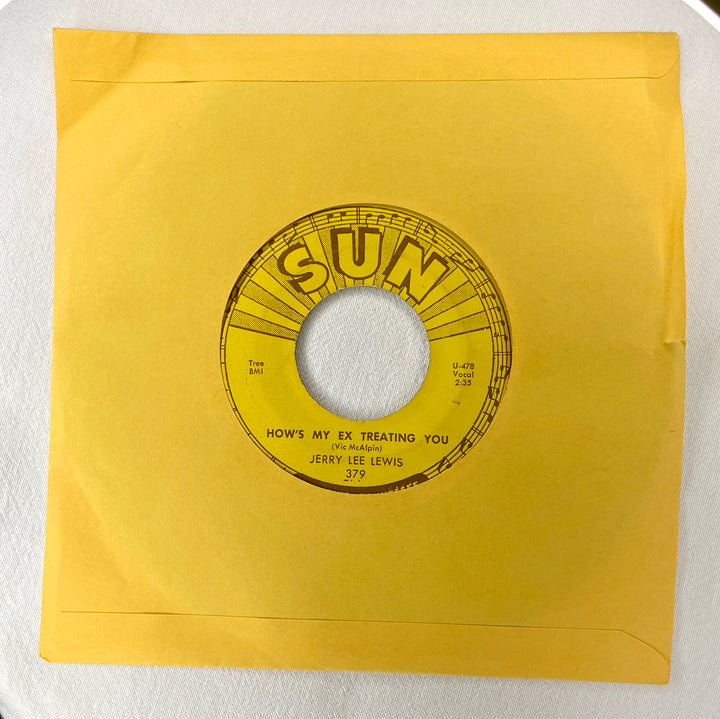 Jerry Lee Lewis - 45 Vinyl - Sweet Little Sixteen - How's My Ex Treating You - Premium Fan Club Archive 14