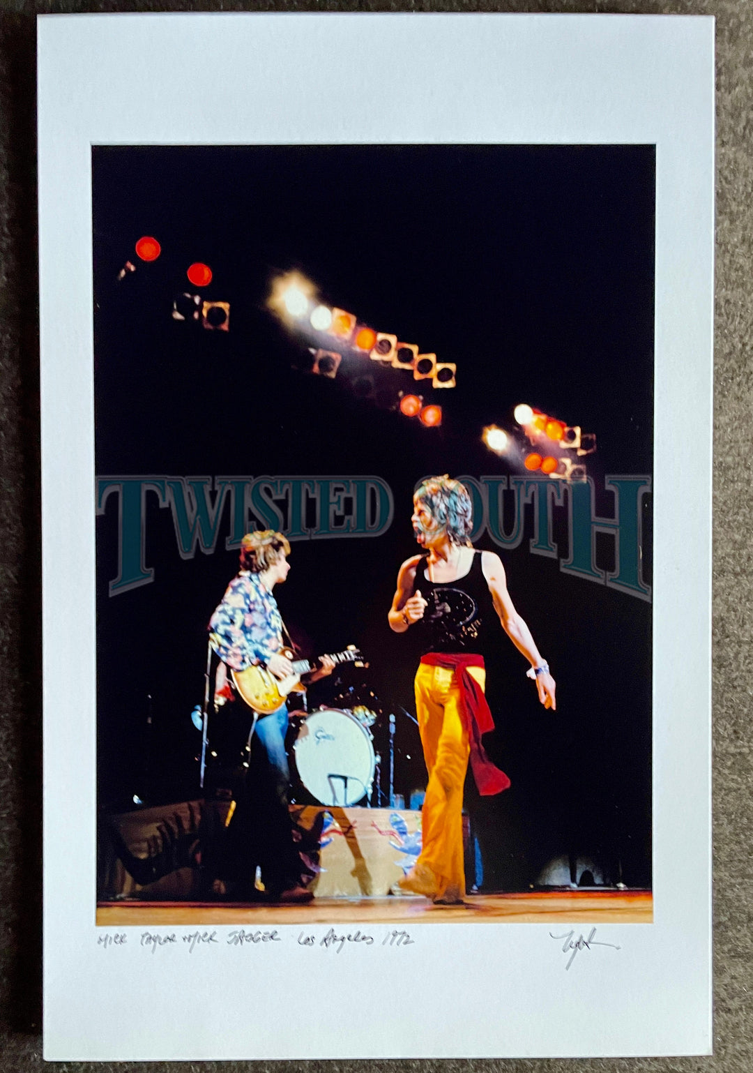 Mick Taylor and Mick Taylor RARE photograph signed by Jim Marshall Gallery Print.