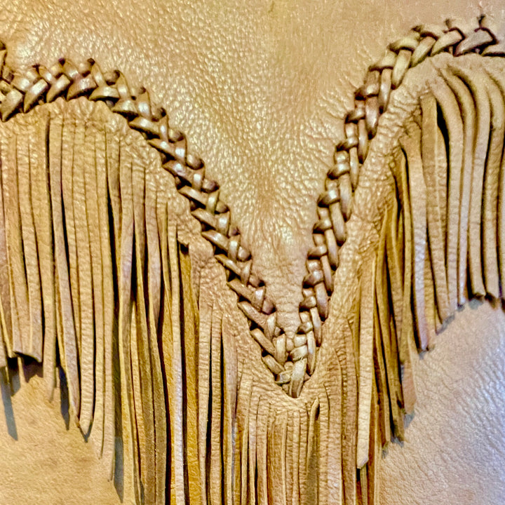 Custom Leather Fringed Vest 1970's, For Jerry Lee Lewis by Legendary, MEALEY'S