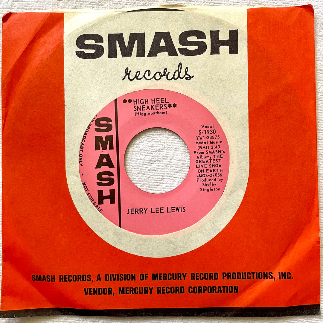 Jerry Lee Lewis - 45 Vinyl - Smash - Fan Club Archive - Pink Label - You Went Back On Your Word - High Heel Sneakers