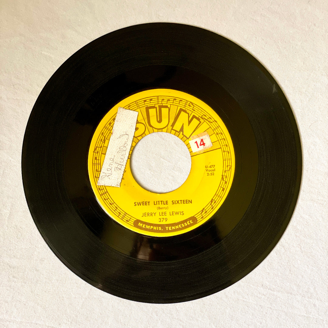 Jerry Lee Lewis - 45 Vinyl - Sweet Little Sixteen - How's My Ex Treating You - Premium Fan Club Archive 14