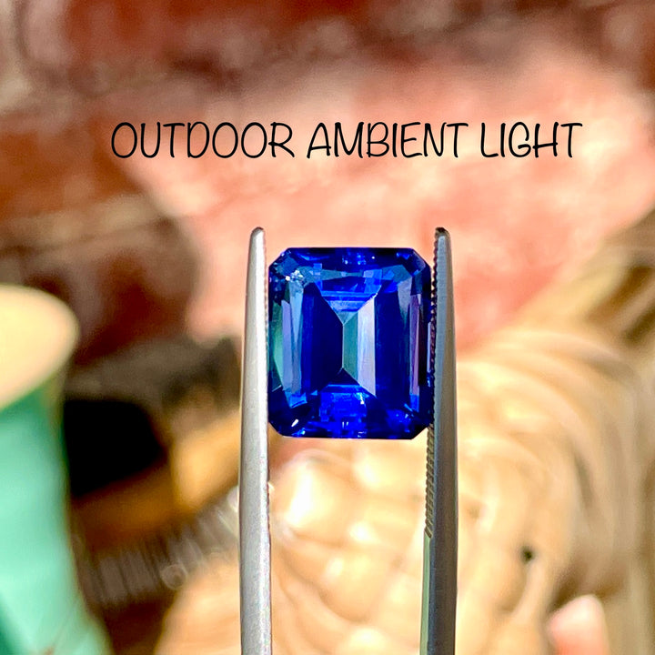 AAAA Tanzanite, Blue-Blue Emerald Cut