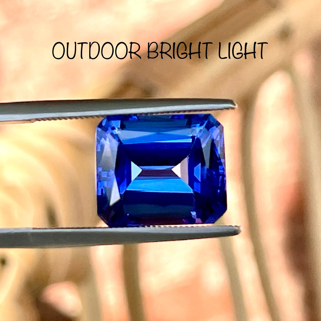 AAAA Tanzanite, Blue-Blue Emerald Cut