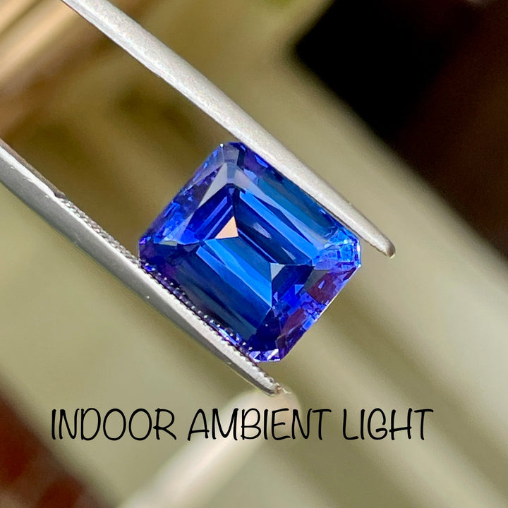 AAAA Tanzanite, Blue-Blue Emerald Cut