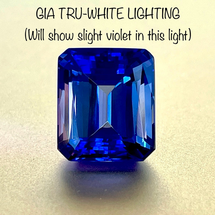 AAAA Tanzanite, Blue-Blue Emerald Cut