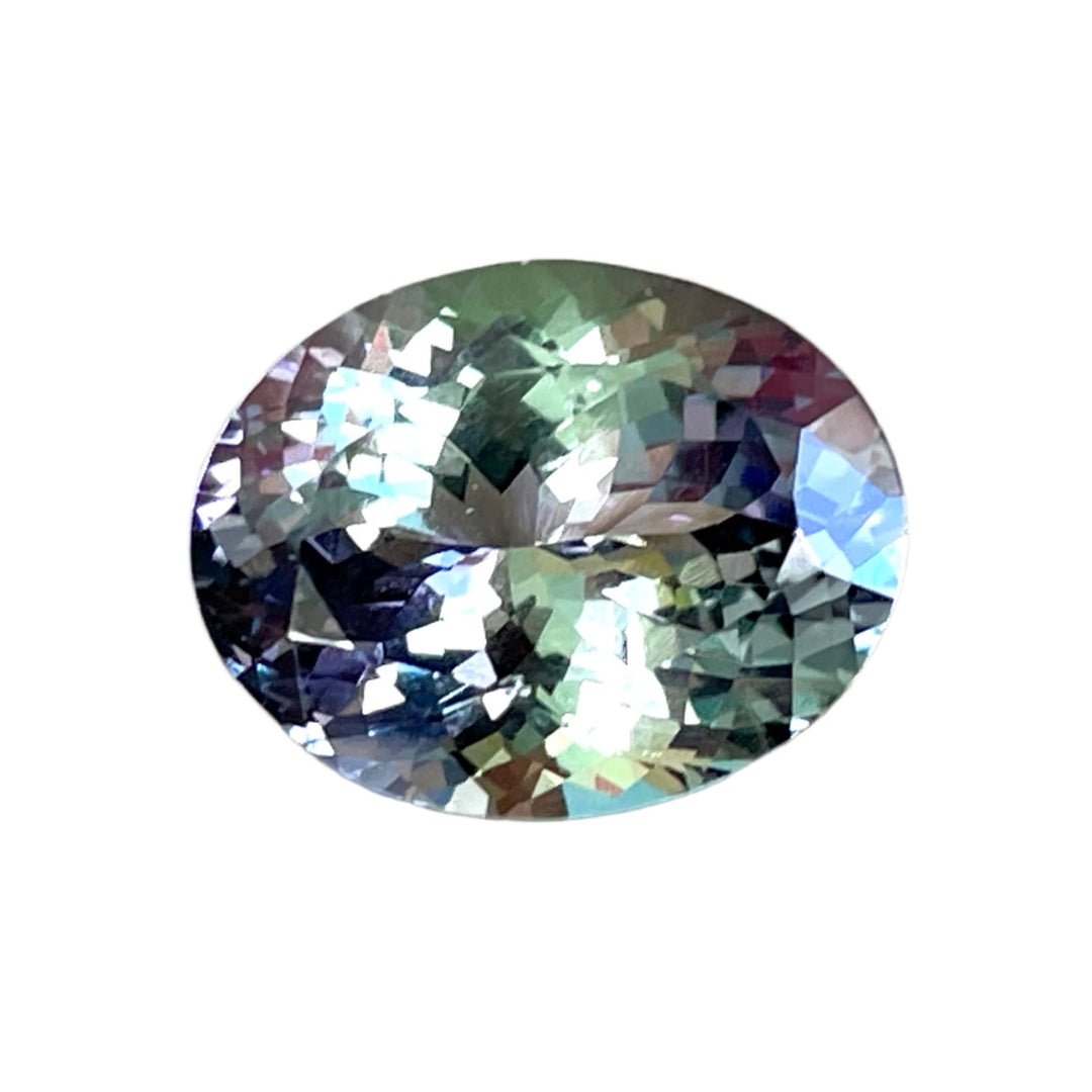 7.25 ct. Zoisite , Rare Tri-color, Ocean Blue Green Muti-Color. Rare.