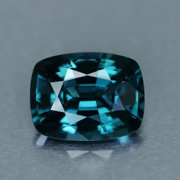 Blue Spinel, 3.24 Ct. Peacock Blue, Cushion Cut, Ceylon, VVS