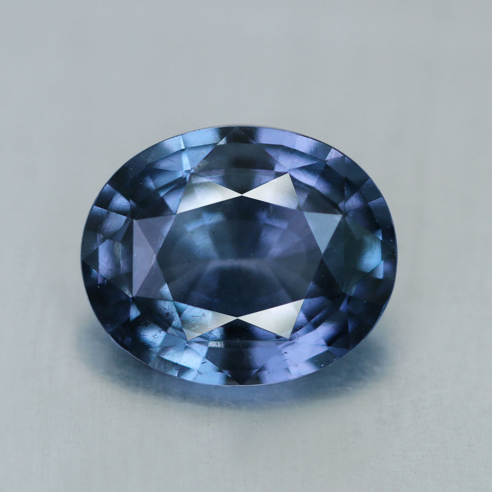 Blue Spinel, 3.28 Ct. Ash Blue, Ceylon Natural Cobalt Bearing, Flawless