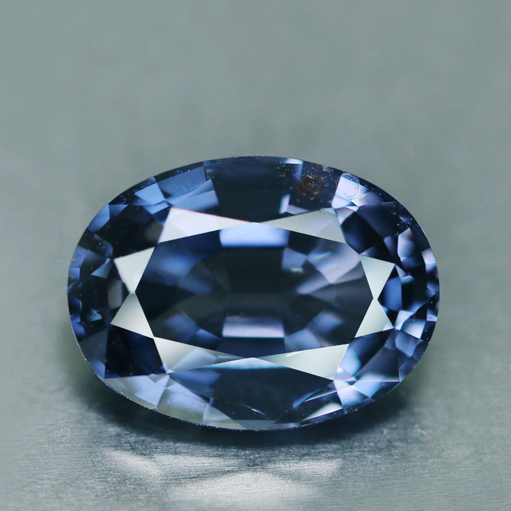 Blue Spinel, 3.36 Ct. Shimmering Vivid Blue, Color Change to Violet, Oval Cut