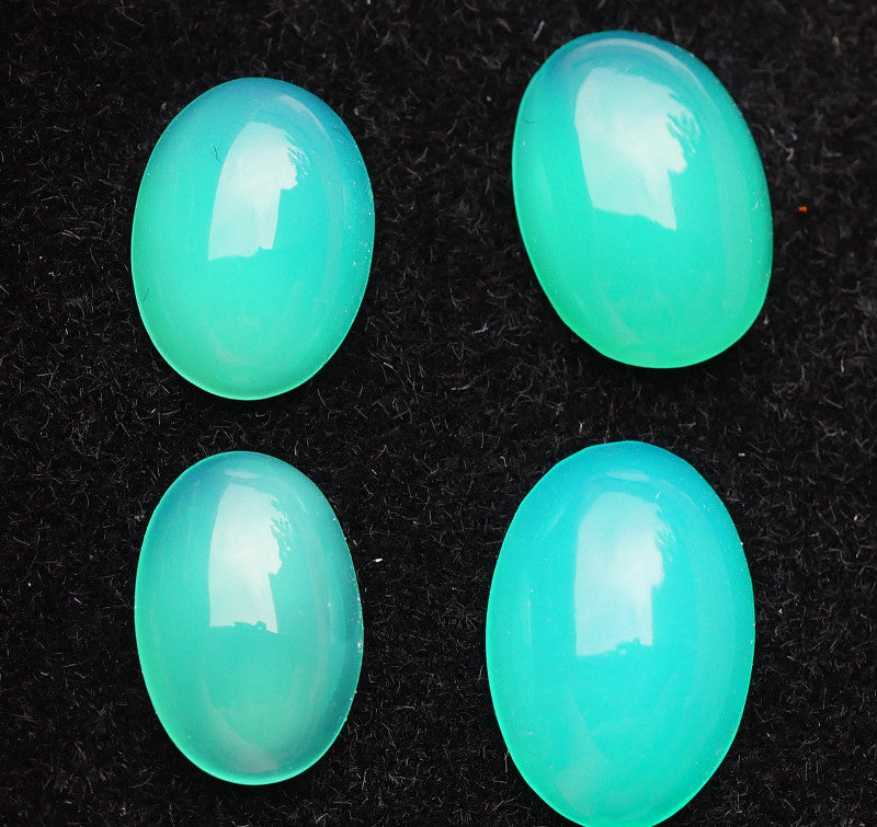 Indonesian Cigajah Garut Blue Opal Cabochons, Set of (4) Rare