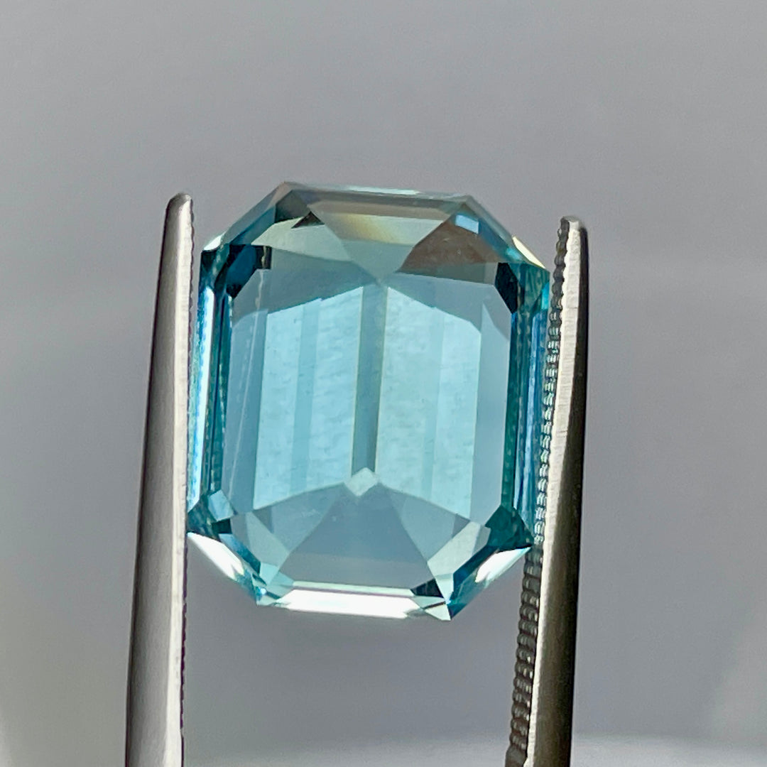 12.02 (sale)Double-Blue Aquamarine, VIDEO Eye Clean, Certified, Untreated