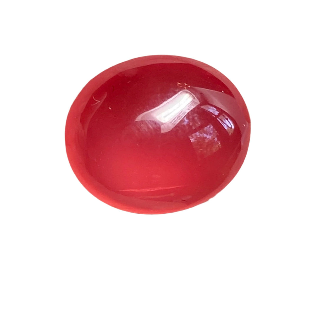 Rhodochrosite,  13.38 Ct. Jelly, Finest Quality, Translucent Cabochon