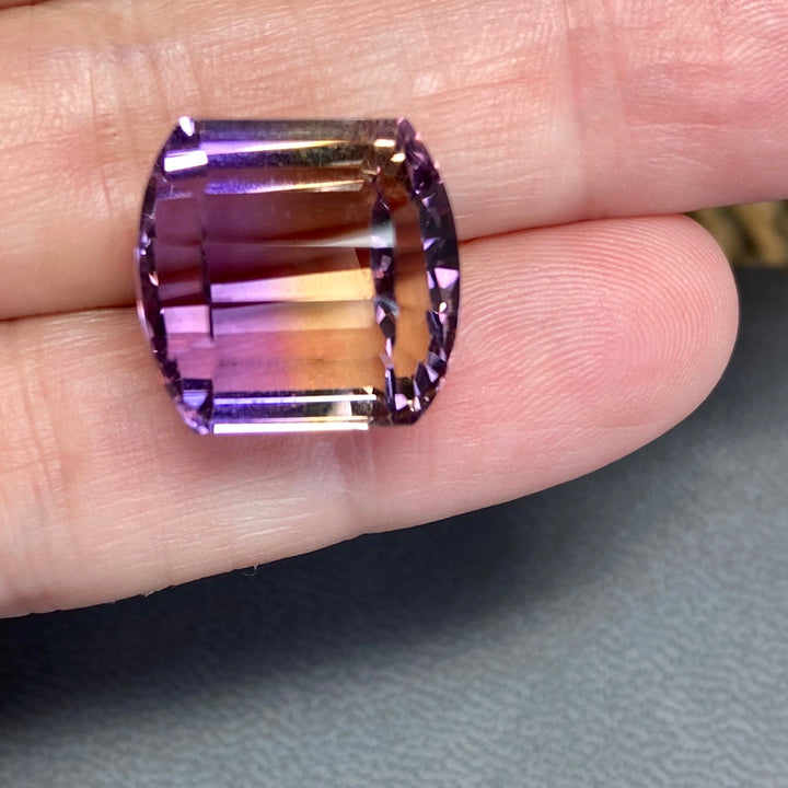 Ametrine, 21.12 ct. Fancy Oblong, Master Cut in America