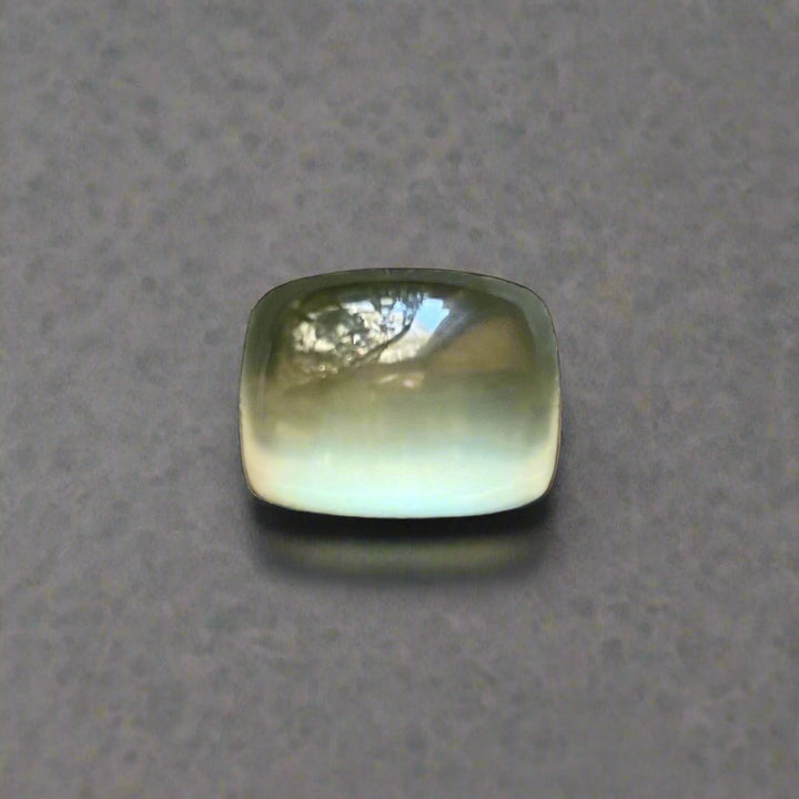 Prehnite 14.10 ct. 100% Natural, Cushion Shaped 12 x 16 mm Cabochon