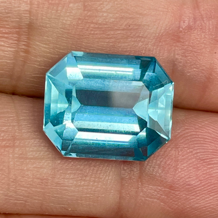 12.02 (sale)Double-Blue Aquamarine, VIDEO Eye Clean, Certified, Untreated