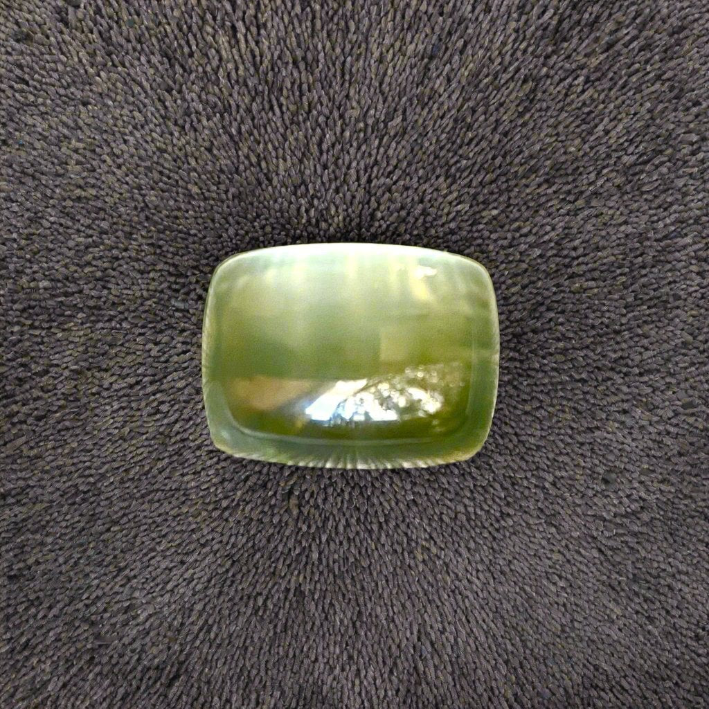 Prehnite 14.10 ct. 100% Natural, Cushion Shaped 12 x 16 mm Cabochon