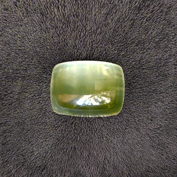 Prehnite 14.10 ct. 100% Natural, Cushion Shaped 12 x 16 mm Cabochon