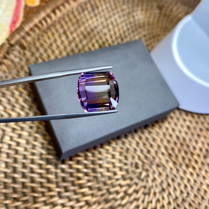 Ametrine, 21.12 ct. Fancy Oblong, Master Cut in America