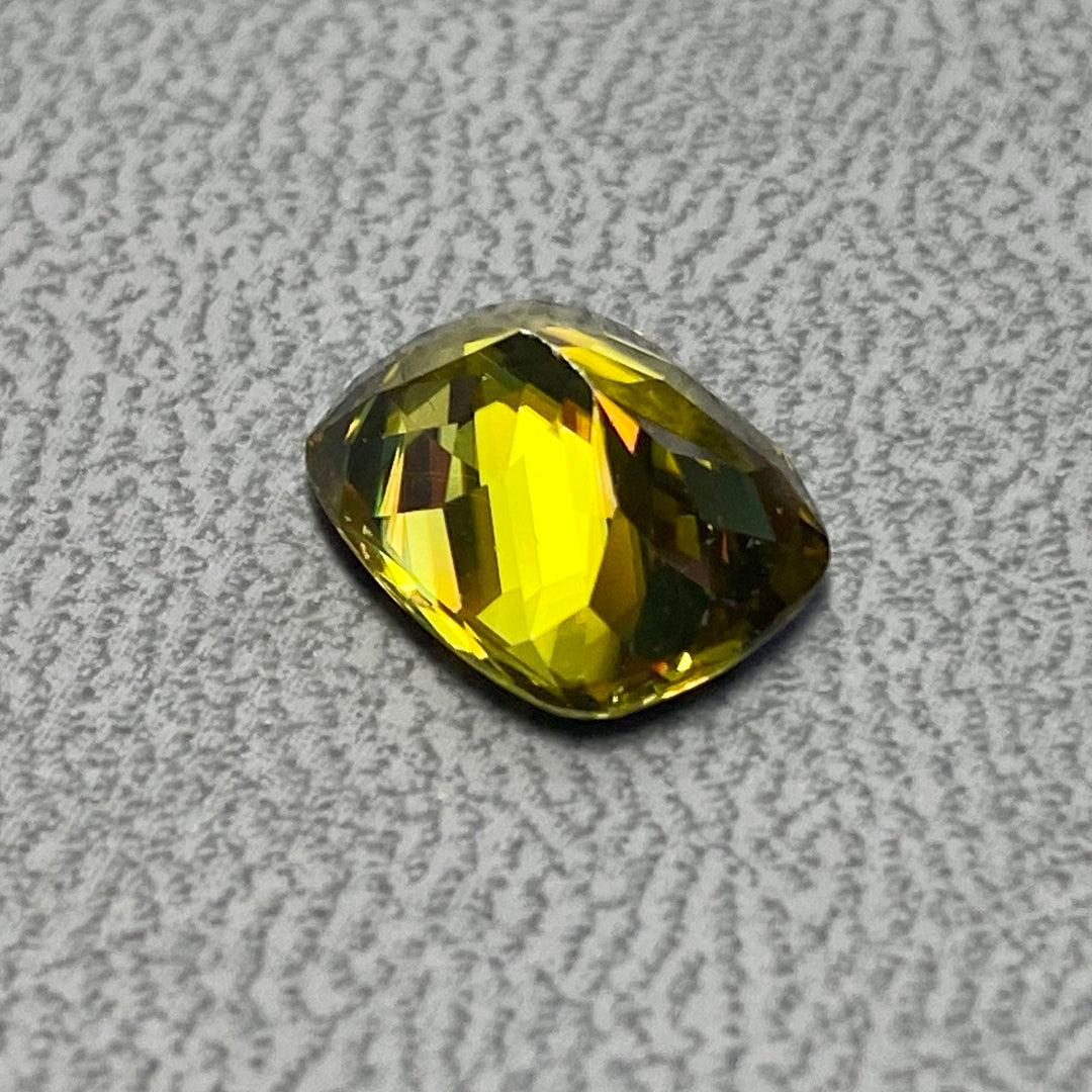 Golden Sphene, 4.38 ct. Full Fire, Precision Master Cut, VVS