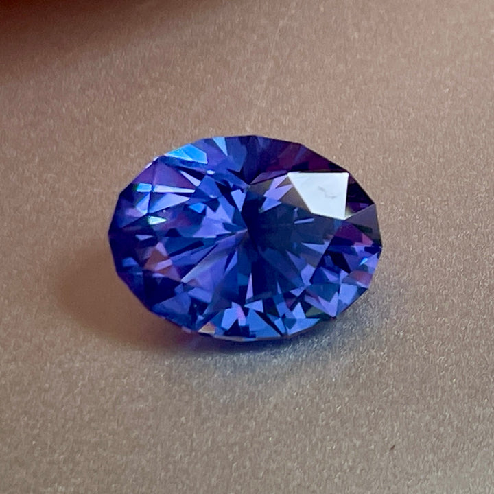 4.03 Ct, Lavender Blue Tanzanite, Oval, Top Quality