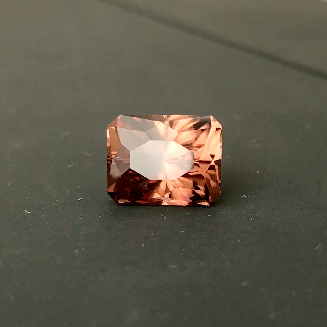 Zircon, 8.83 Ct. Top Color, Regal Radiant Cut by John Dyer, USA