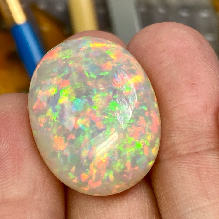 23.47 ct. Ethiopian Welo Opal Top Color, 5/5 Color and Brightness, Oval