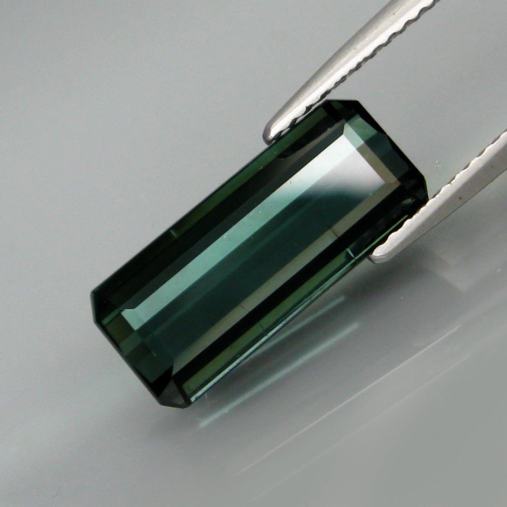 Indicolite Blue Tourmaline, 4.70 ct. Emerald Cut, Mozambique